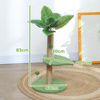Arbre à chat arbre à grimper pour chat hauteur 83 cm avec griffoir en jute, balles jouets, plates-formes en peluche Aosom