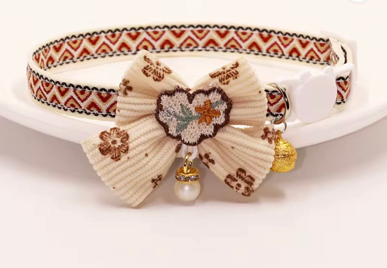 Collier Bohème-noeud papillon Pattes d'amour