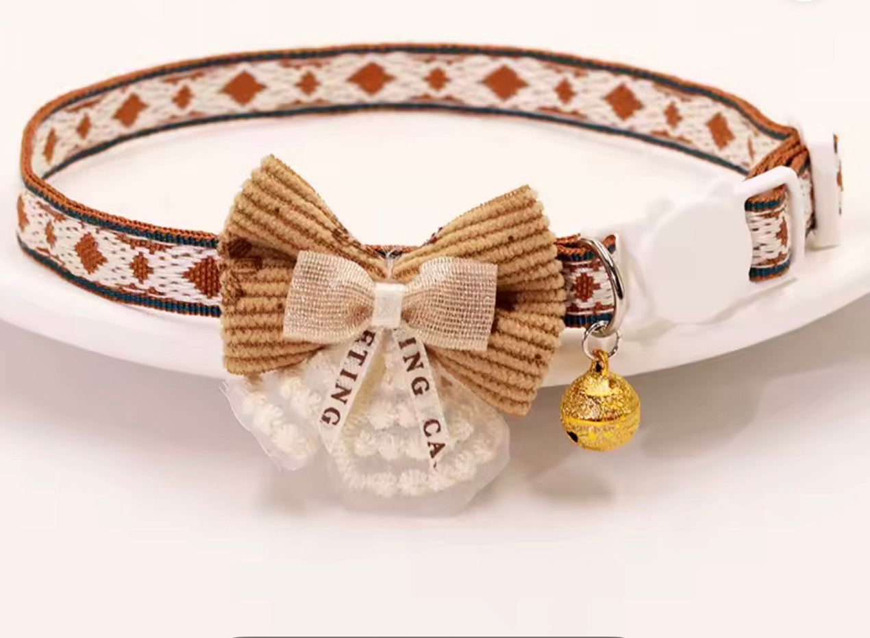 Collier Bohème-noeud papillon Pattes d'amour