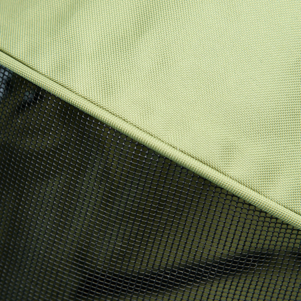 Poussette buggy pliable chien chat panier rangement porte-gobelets tissu 300D Oxford imperméable 4 roues vert Aosom