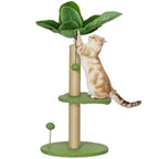Arbre à chat arbre à grimper pour chat hauteur 83 cm avec griffoir en jute, balles jouets, plates-formes en peluche Aosom