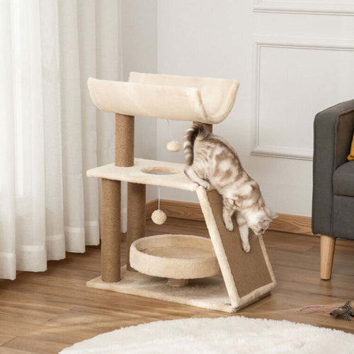 Škrabadlo pre mačky, béžové Timelesstools