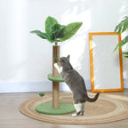 Arbre à chat arbre à grimper pour chat hauteur 83 cm avec griffoir en jute, balles jouets, plates-formes en peluche Aosom